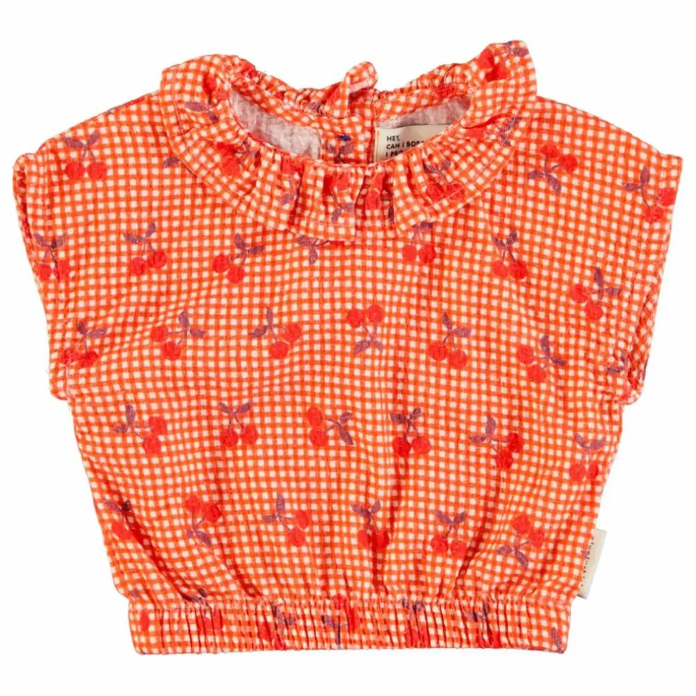 Top Cherry Vichy | Orange