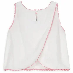 Top Solenia Gaze de Coton Bio | Blanc