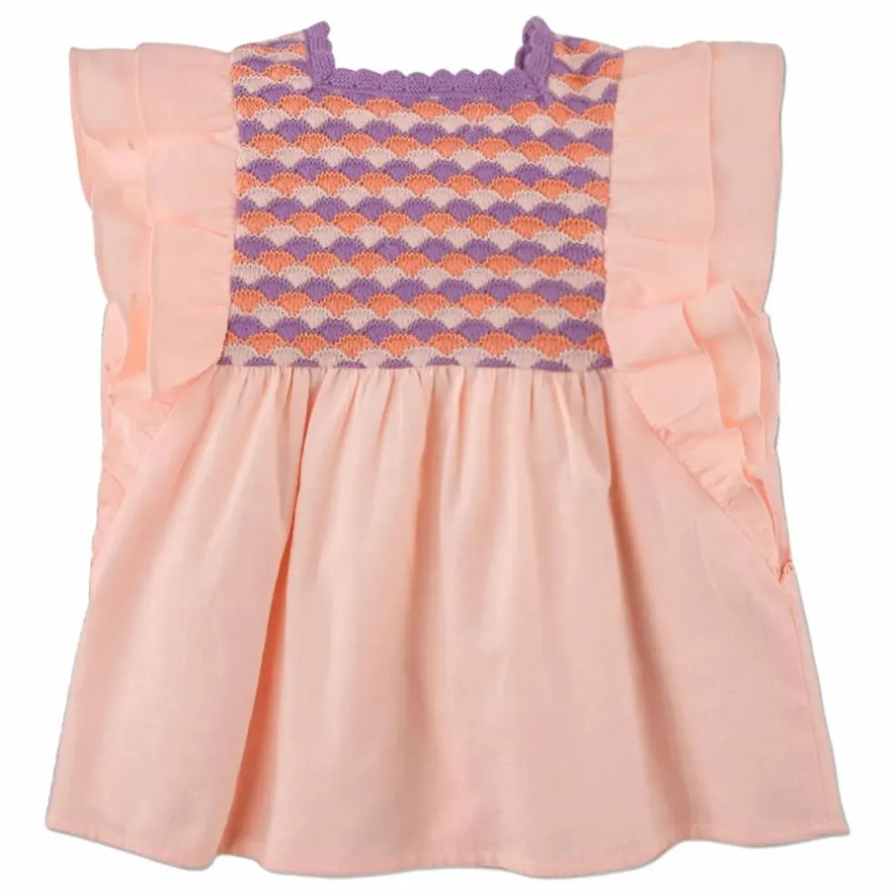 Top Sylvia Volants | Rose pâle