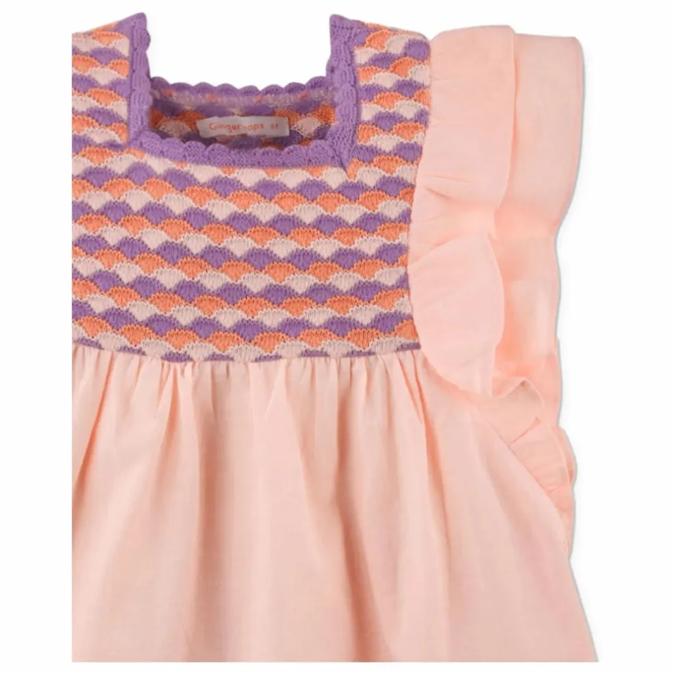Top Sylvia Volants | Rose pâle