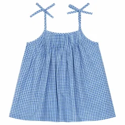 Top Violette Bobby Vichy | Bleu