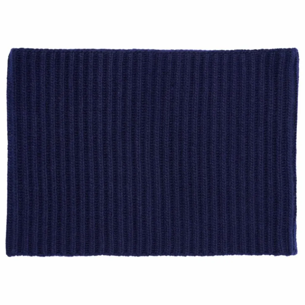 Tour de Cou Côtes 12 fils Cachemire | Bleu marine