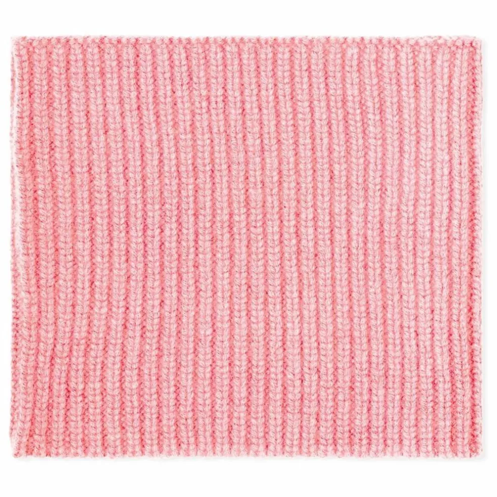 Tour de Cou Côtes 12 fils Cachemire | Rose bonbon