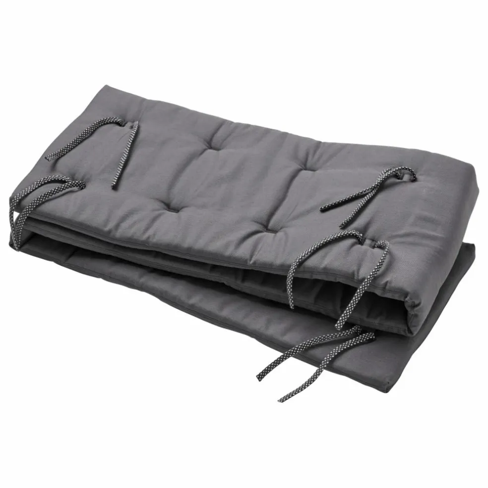 Tour de lit Linea et Luna en coton bio | Gris