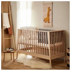 Tour de lit Linea et Luna en coton bio | Gris