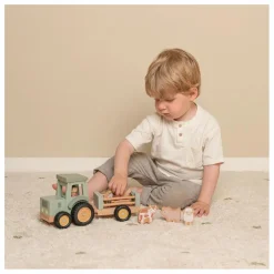 Tracteur avec remorque en bois FSC - Little Farm