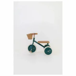 Tricycle en métal et bois | Vert