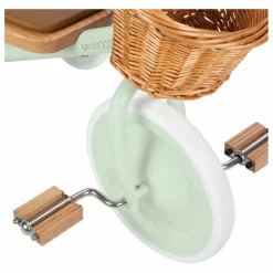 Tricycle en métal et bois | Vert Menthe