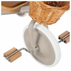 Tricycle en métal et bois | Beige