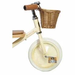 Tricycle en métal et bois | Crème
