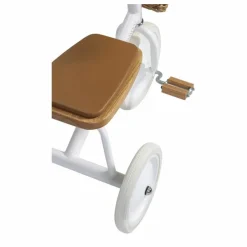 Tricycle en métal et bois | Blanc