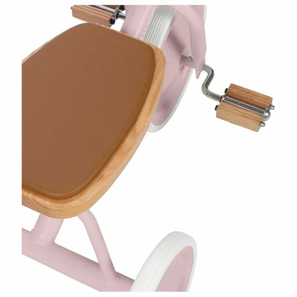Tricycle en métal et bois | Vieux Rose