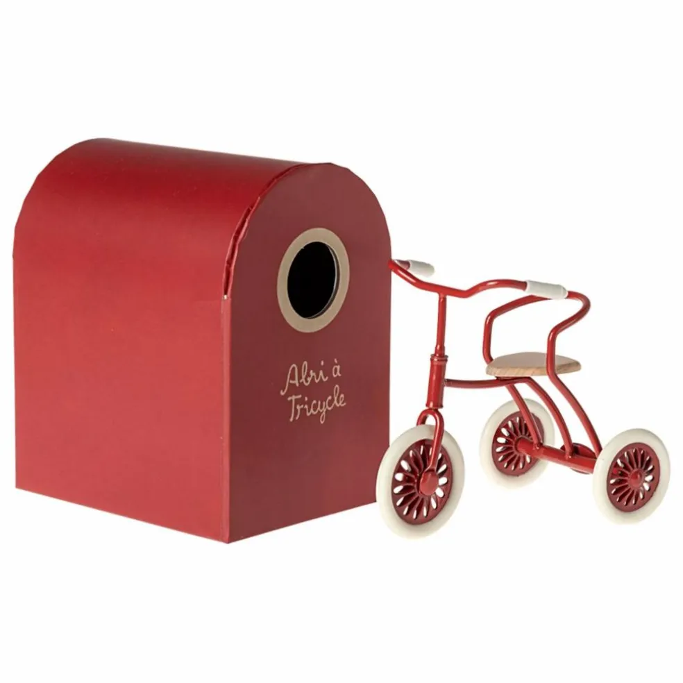 Tricycle et son abri | Rouge