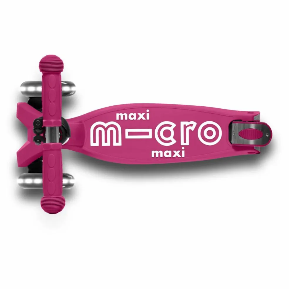 Trottinette Maxi Deluxe pliable LED | Framboise