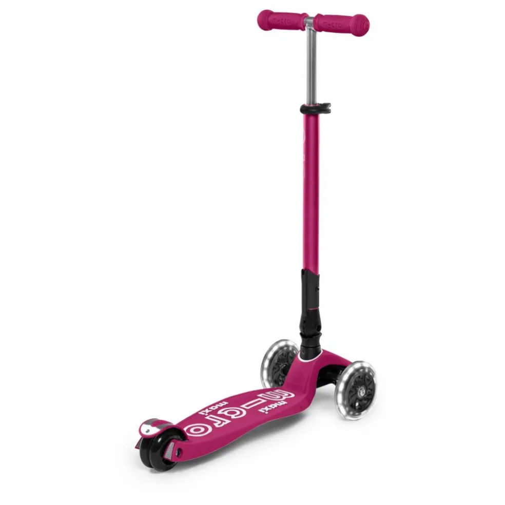 Trottinette Maxi Deluxe pliable LED | Framboise