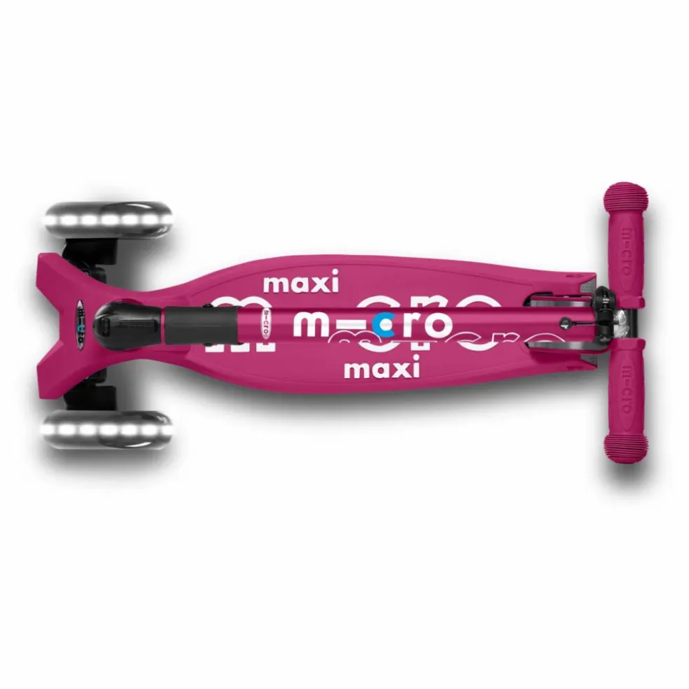 Trottinette Maxi Deluxe pliable LED | Framboise