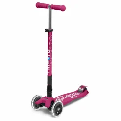 Trottinette Maxi Deluxe pliable LED | Framboise