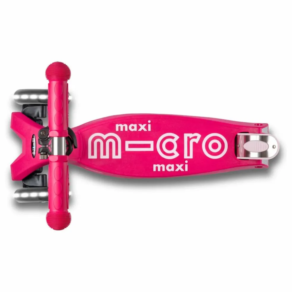 Trottinette Maxi Micro Deluxe LED | Rose fuschia