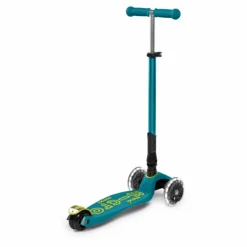 Trottinette Maxi Micro Deluxe Pliable LED | Vert