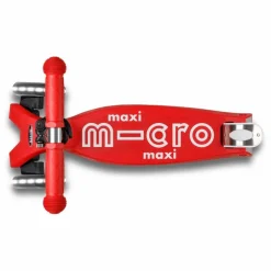Trottinette Maxi Micro Deluxe Pliable LED | Rouge