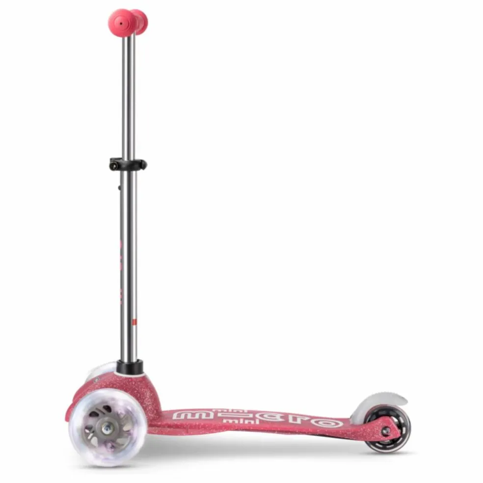 Trottinette Mini Micro Deluxe Glitter LED | Rose