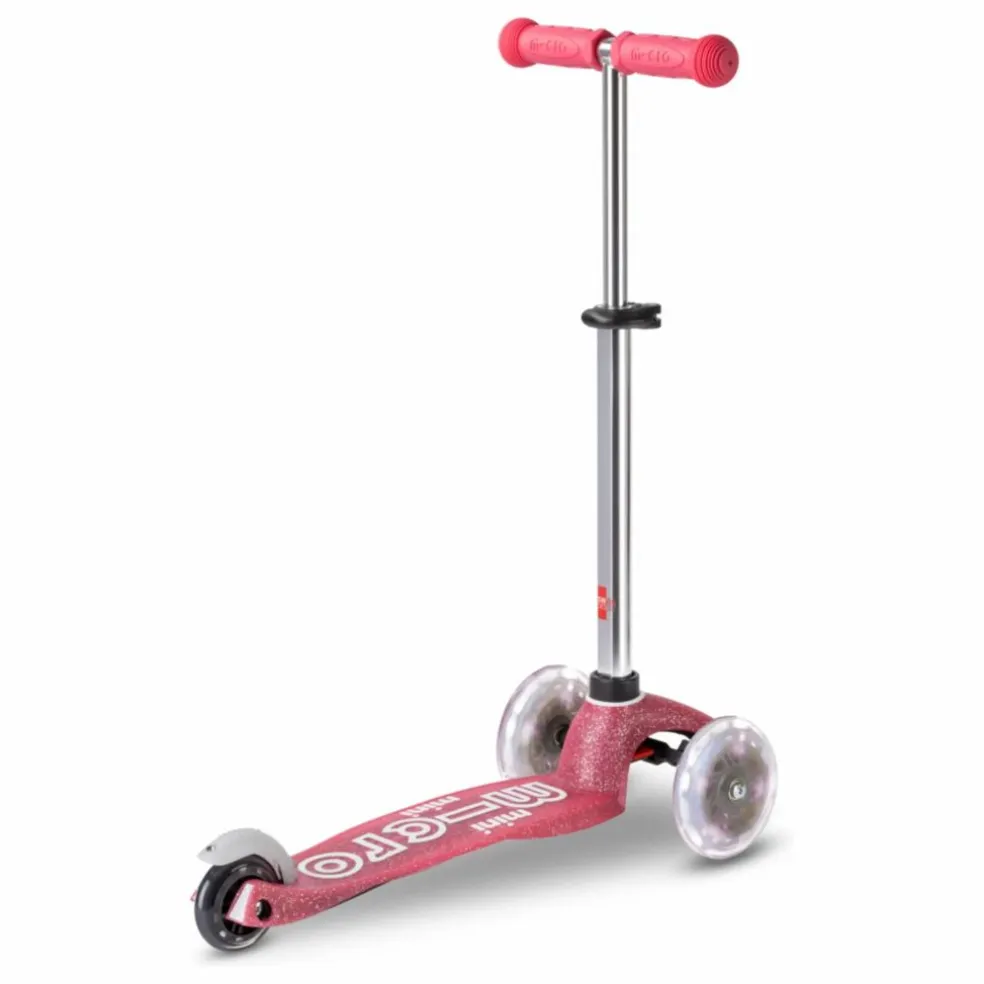Trottinette Mini Micro Deluxe Glitter LED | Rose