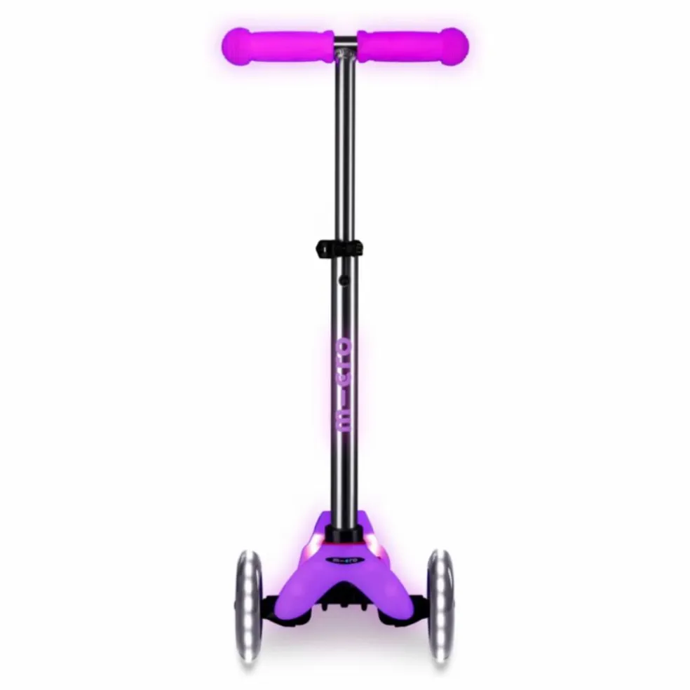 Trottinette Mini Micro Deluxe Glow LED | Rose