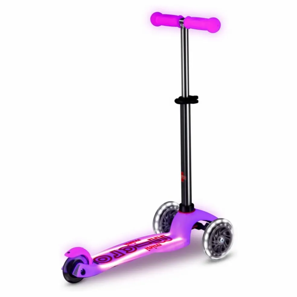 Trottinette Mini Micro Deluxe Glow LED | Rose