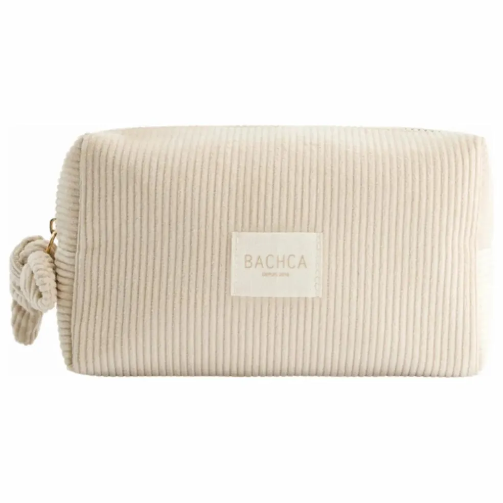 Trousse à maquillage en velours | Beige