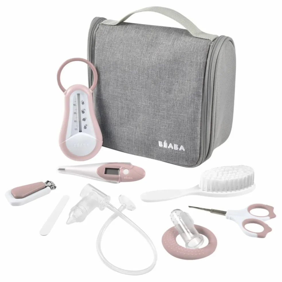 Trousse de toilette avec accessoires | Vieux Rose