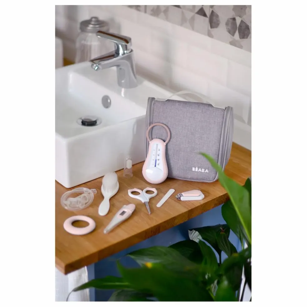 Trousse de toilette avec accessoires | Vieux Rose