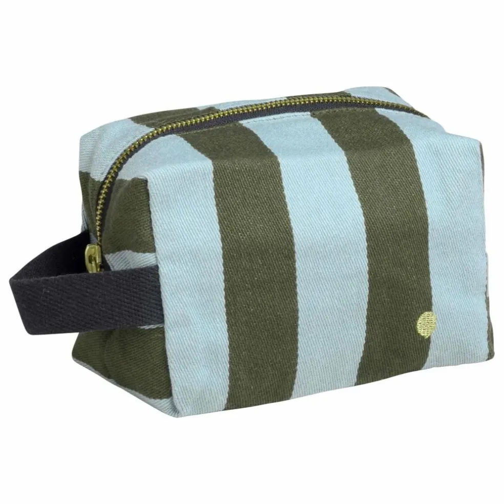 Trousse de toilette cube | Bleu Turquoise - Vert Foncé