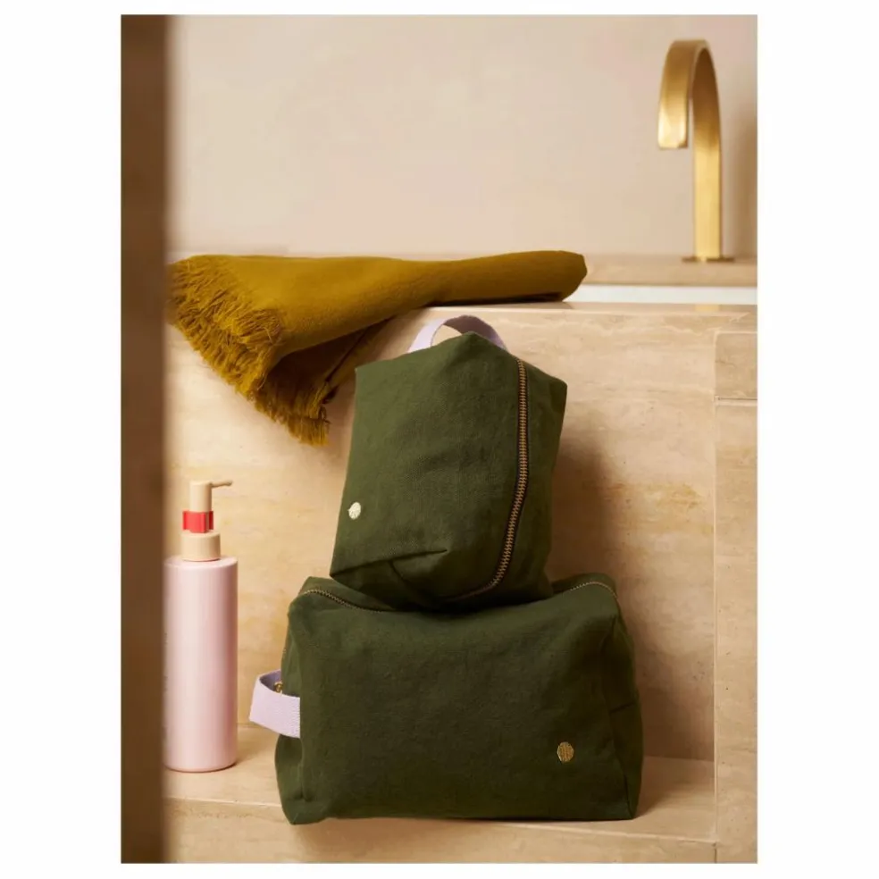Trousse de toilette Cube | Vert forêt