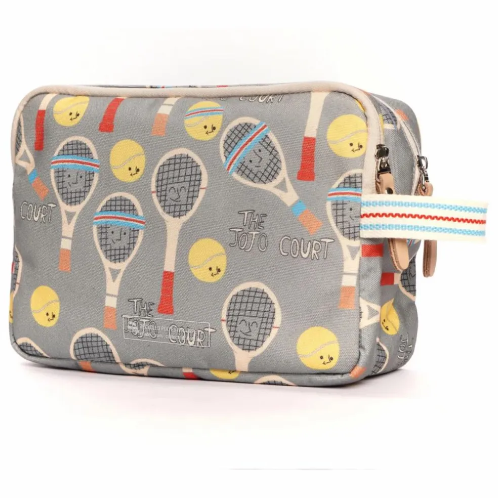 Trousse de Toilette Double Jojo Court | Vert de gris