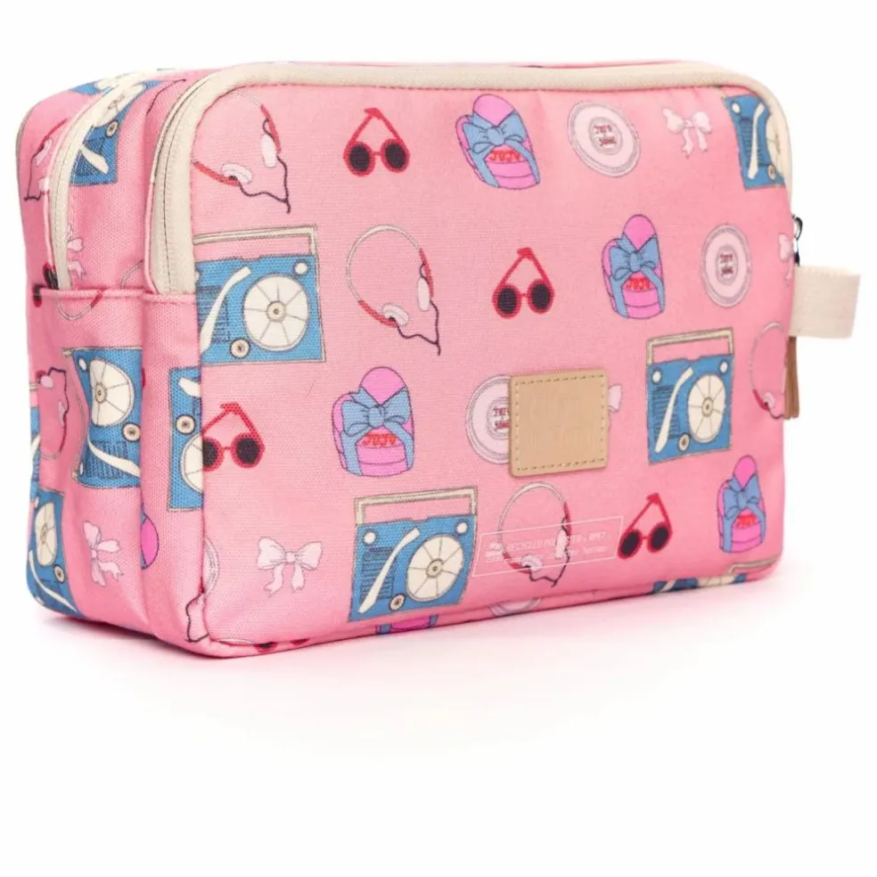 Trousse de Toilette Double Jojo Song | Rose