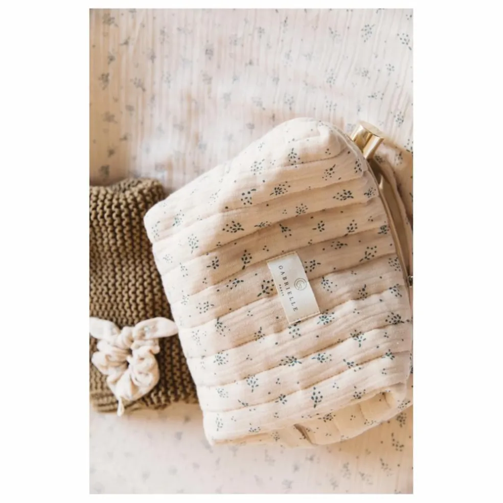 Trousse de toilette en coton bio | Beige