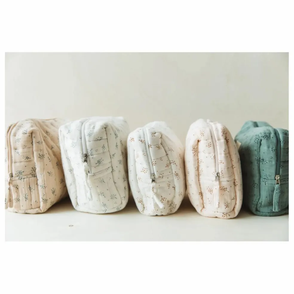 Trousse de toilette en coton bio | Beige