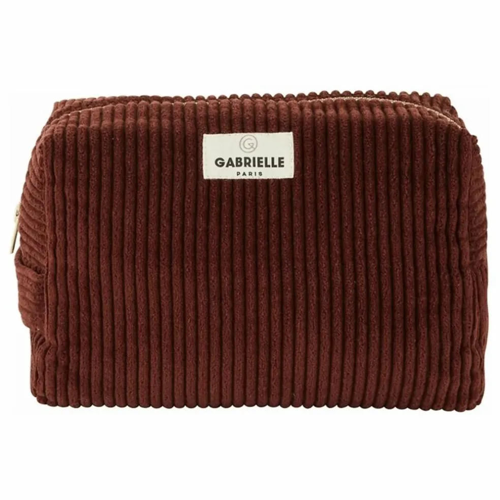 Trousse de toilette en velours côtelé | Jaspe