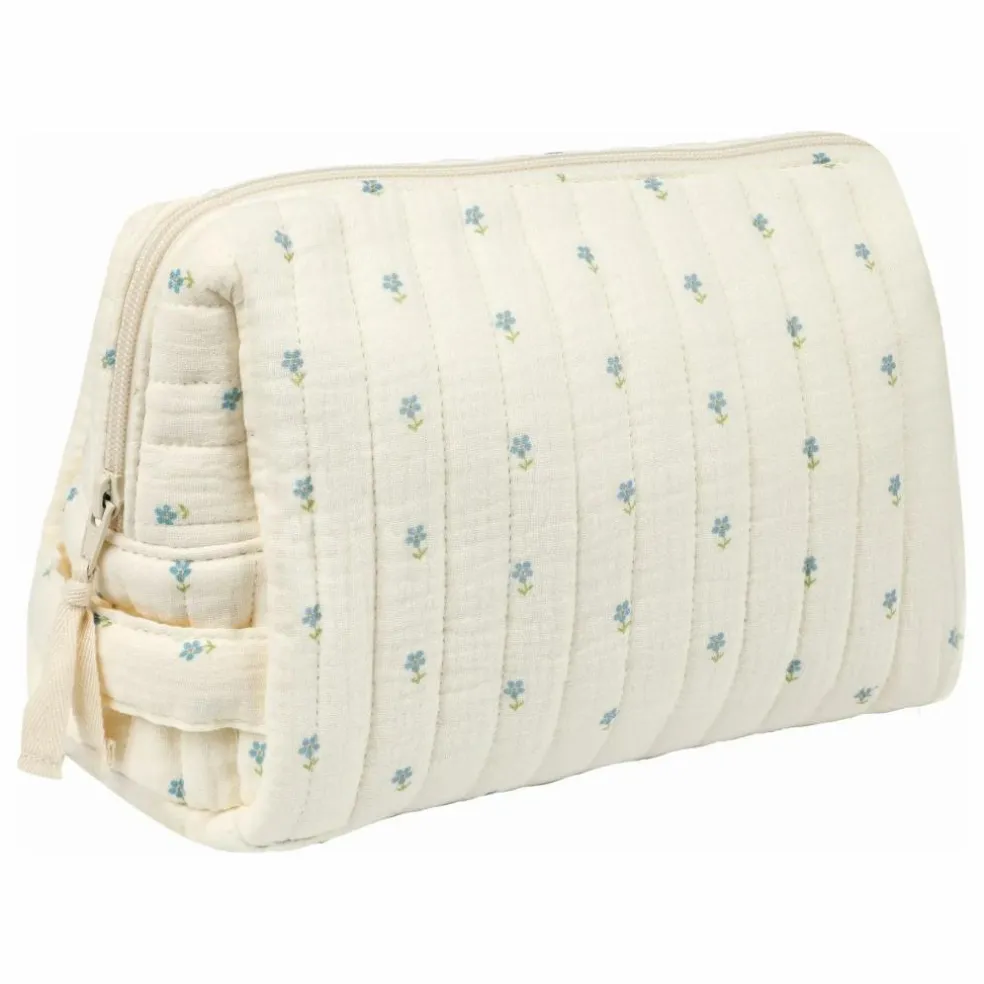 Trousse de toilette Periwinkle en coton bio | Bleu