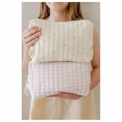 Trousse de toilette Ribbon en coton bio | Ecru