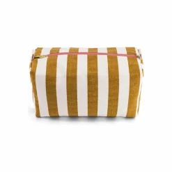 Trousse de toilette Vic rayée | Caramel