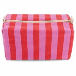 Trousse de toilette Vic rayée | Rose pâle