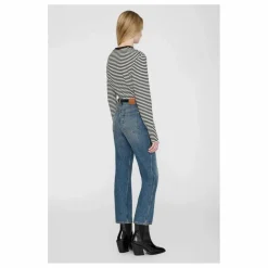 T-shirt Alessia Rayures | Noir