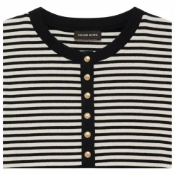 T-shirt Alessia Rayures | Noir