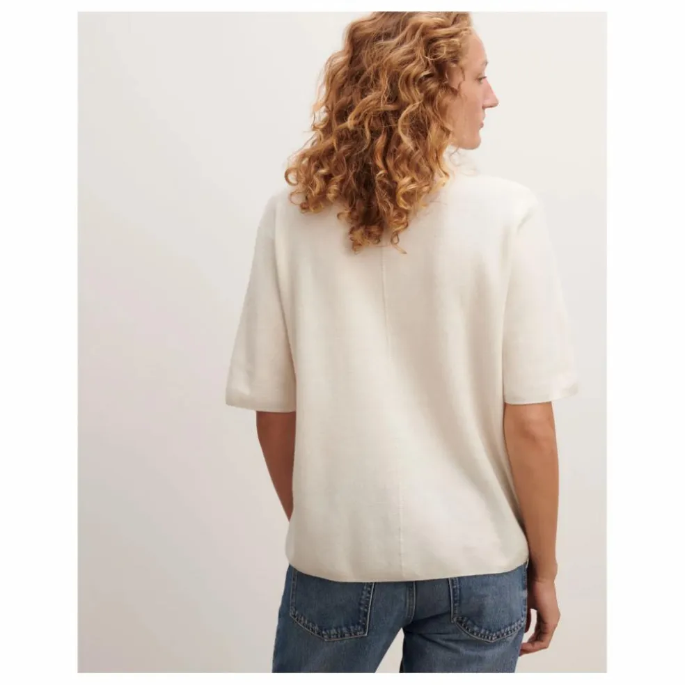 T-shirt Ample Minimaliste Coton et Cachemire | Naturel