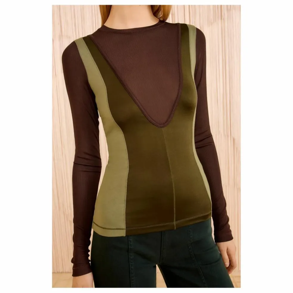 T-shirt Annete | Vert kaki