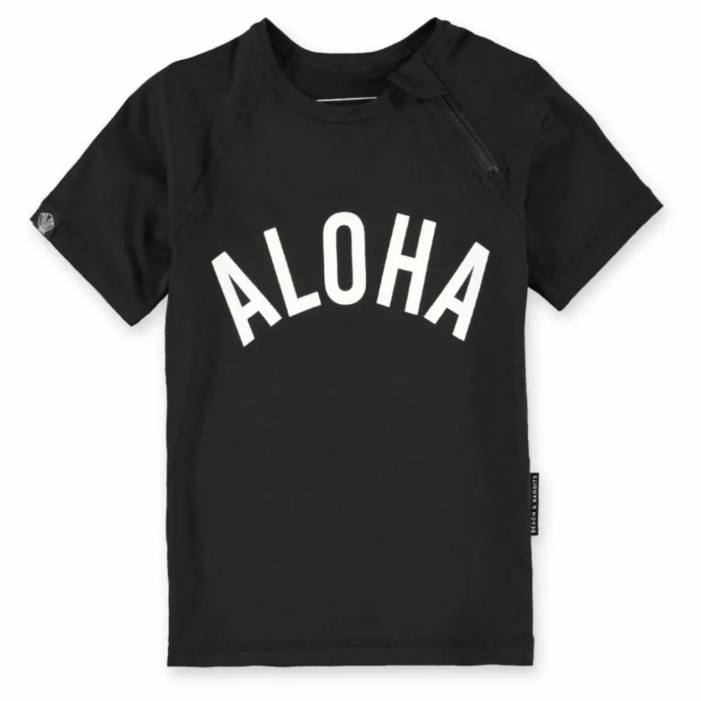 T-Shirt Anti-UV Aloha | Noir