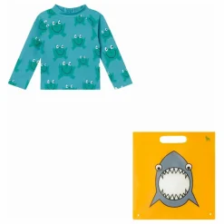 T-shirt Anti-UV Grenouilles | Bleu