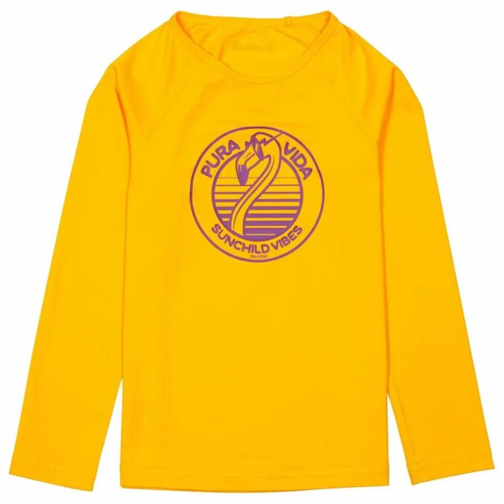 T-Shirt Anti-UV Saco Flamingo | Jaune