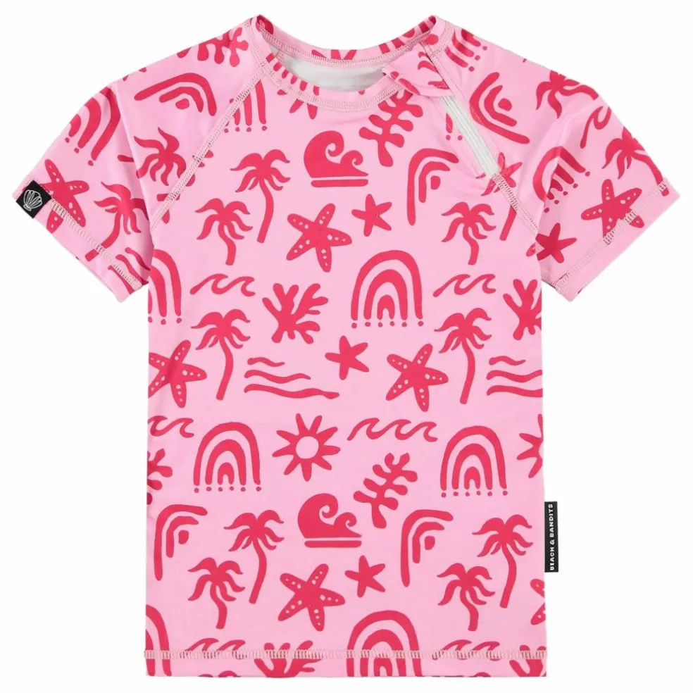 T-shirt Anti-UV Tropical Vibes Fibres Recyclées | Rose